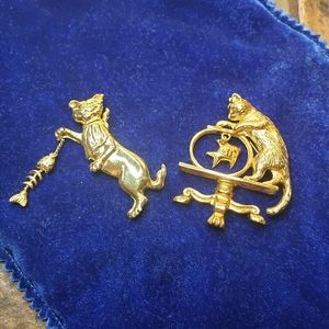 Two Cutie Kitty Brooches, Avon And JLC